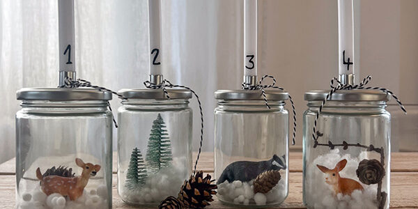 Adventskranz Gläser