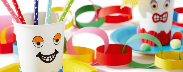 Bunter Partytisch