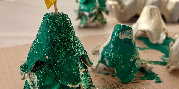 Eierkarton Weihnachtsbaum