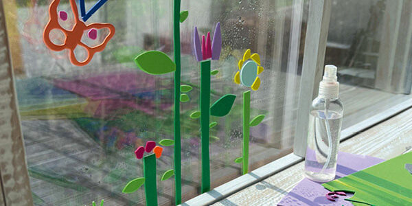Fensterbild Moosgummi