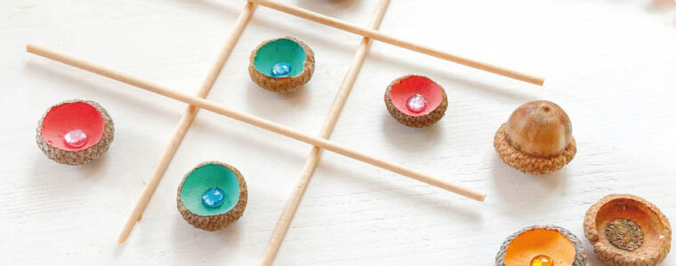 Spielsteine aus Eichelhüten