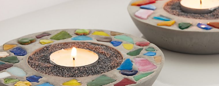 Teelichthalter Mosaik